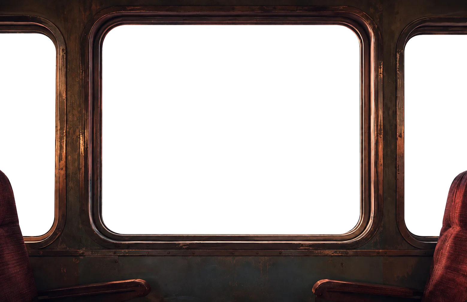 TGM Research train window frame asset