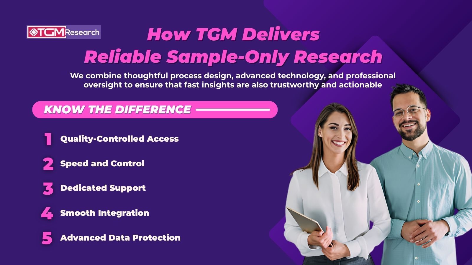 How TGM Research Delivers Reliable Sample-Only Research 