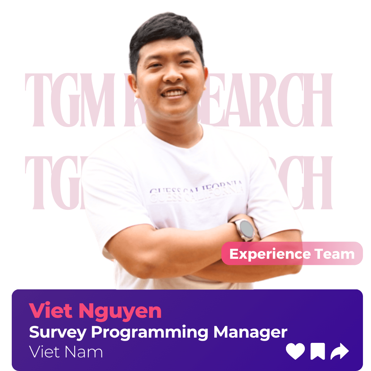 Meet Viet Nguyen - TGM Survey Programming Manager
