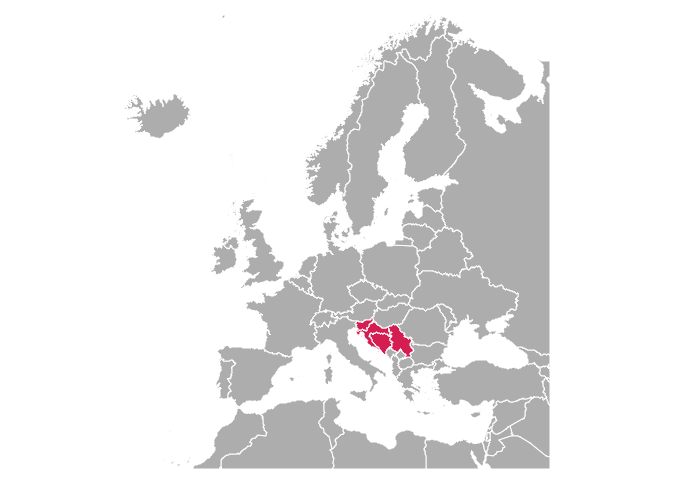 TGM case study map - Balkans