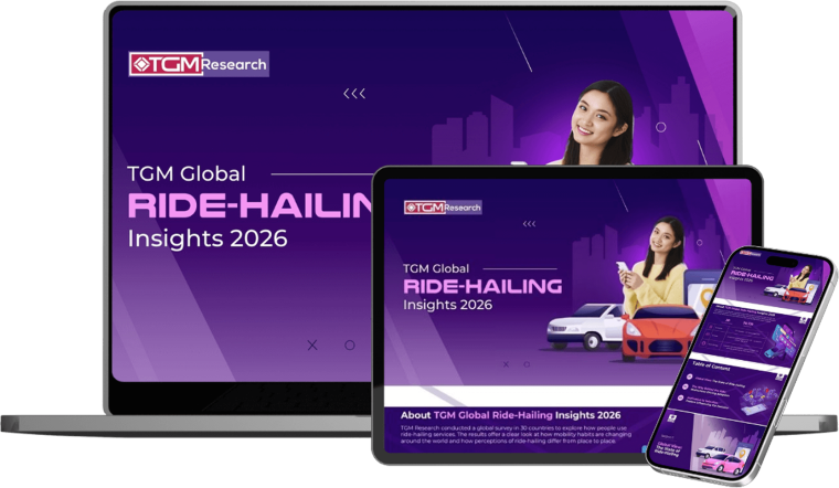 TGM Global Ride Hailing Consumer Insights 2026 - What You Get from the Study banner