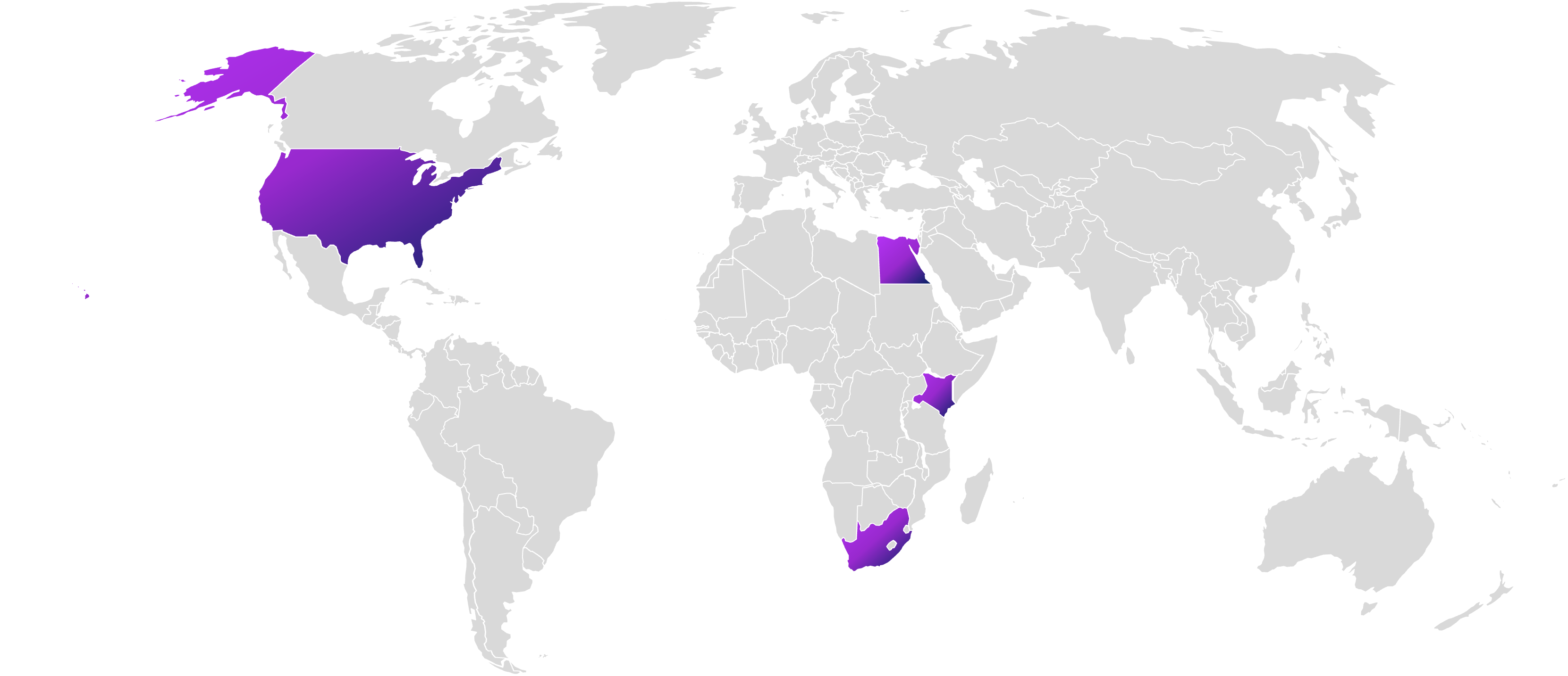 TGM case study map - Global