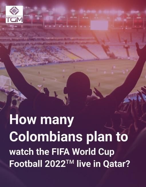 71,5% of Colombians will watch FIFA World Cup Football 2022