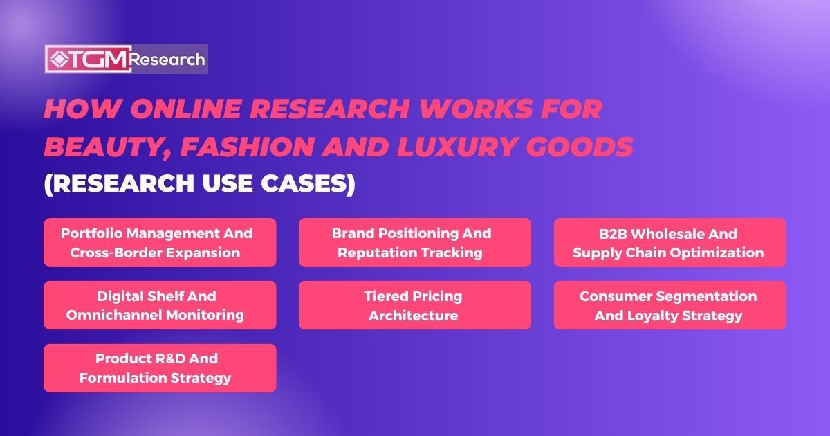 How online research works for beauty, fashion and luxury goods