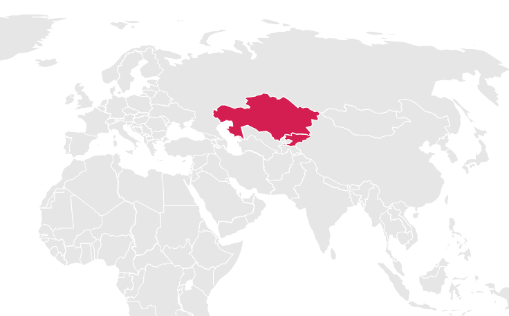 TGM case study map - Kazakhstan