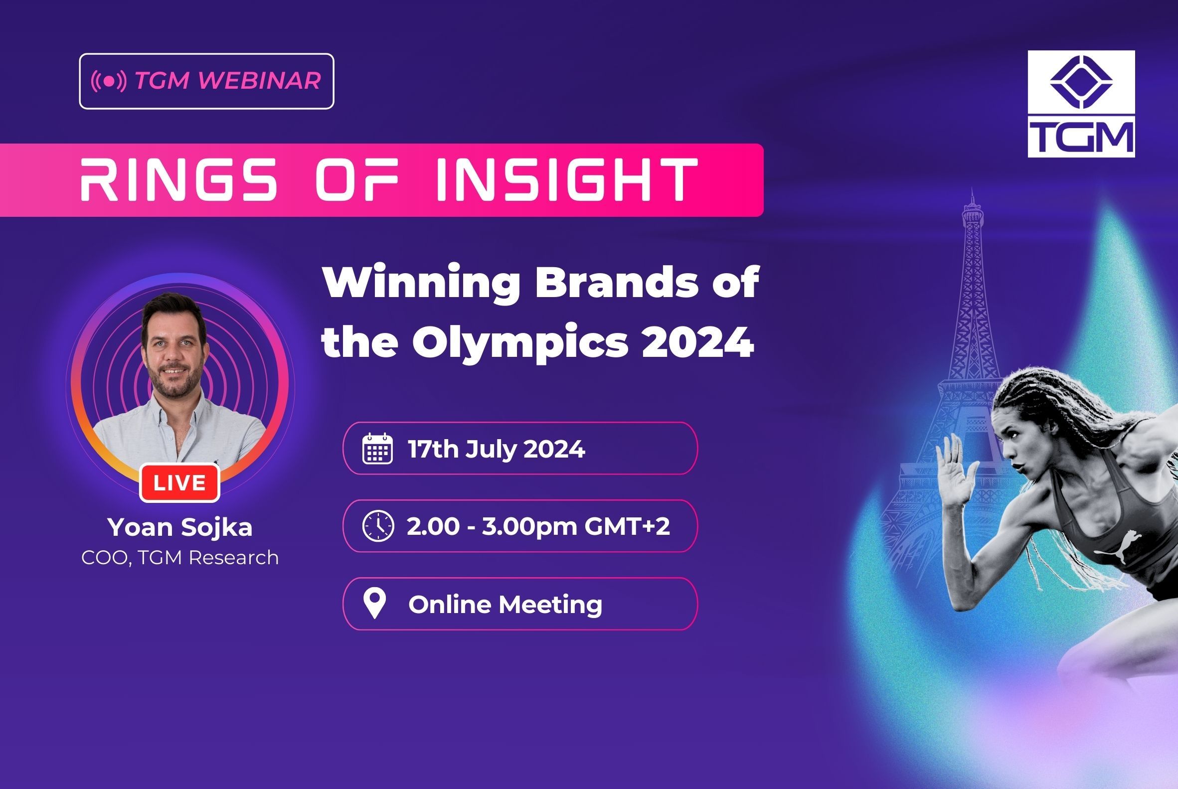 TGM Webinar: Winning Brands of the Olympics 2024 - TGM Insights