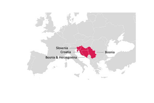 TGM case study map - Balkan Region
