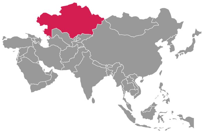TGM case study map - Kazakhstan